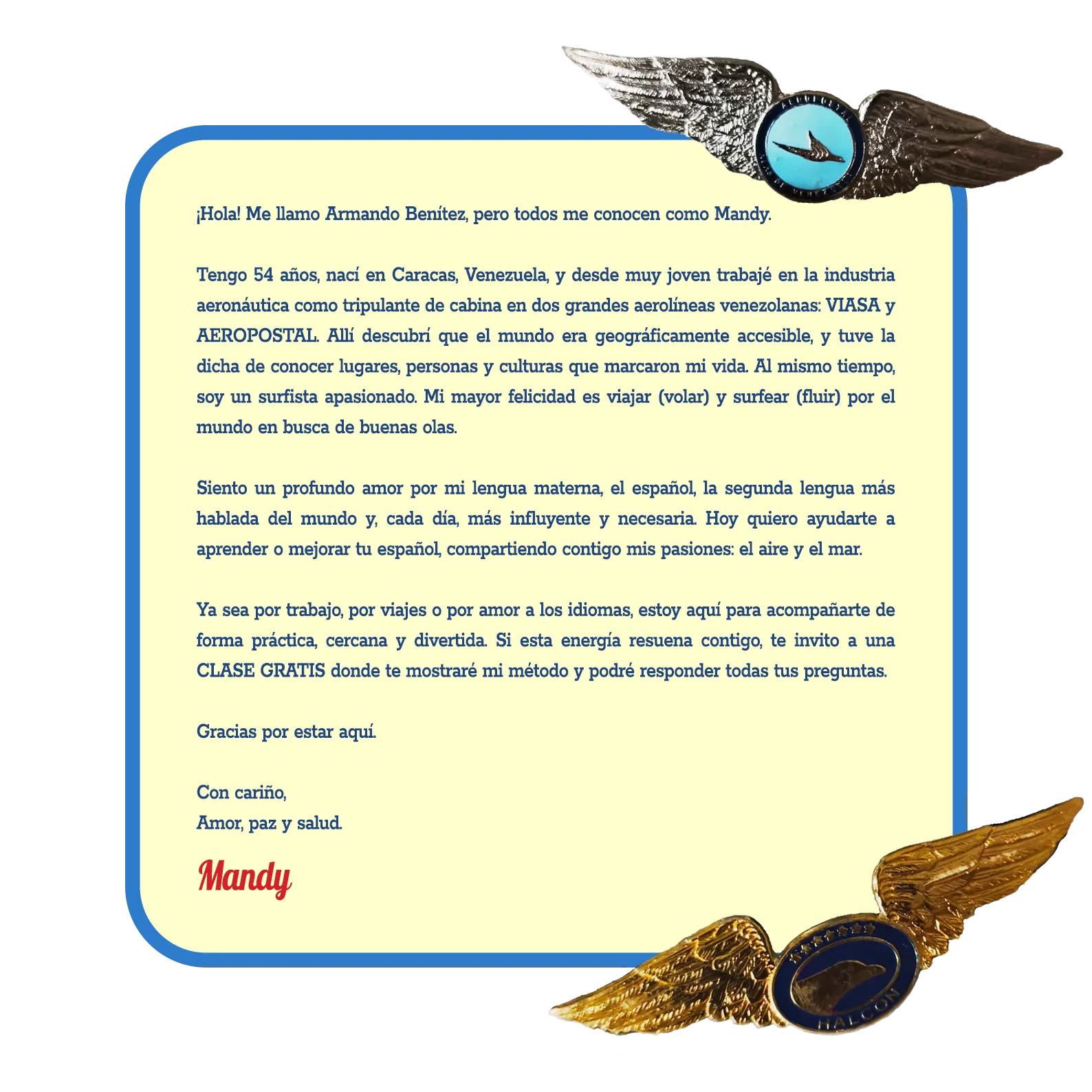 Biografía de Mandy en español